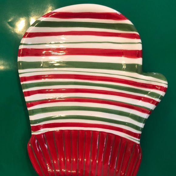New Holiday mitten plate and Santa Knife - Picture 7 of 7